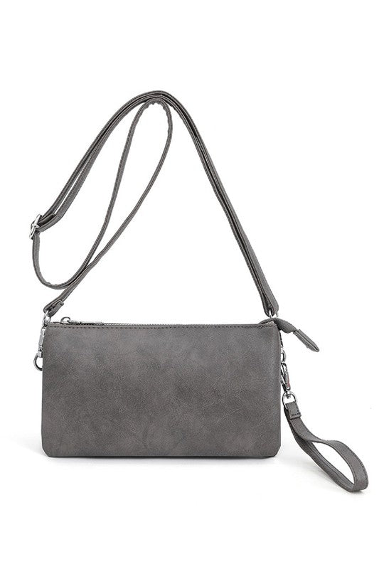 Vegan Leather Crossbody Clutch