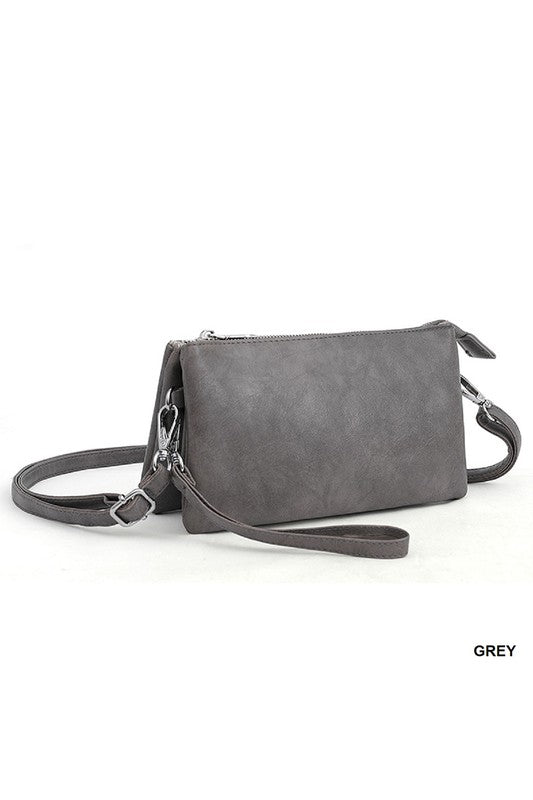 Vegan Leather Crossbody Clutch