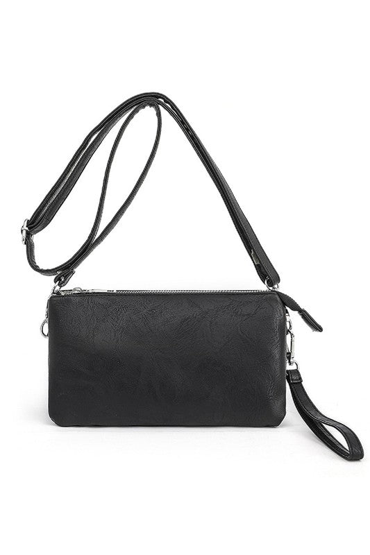 Vegan Leather Crossbody Clutch