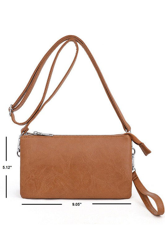 Vegan Leather Crossbody Clutch