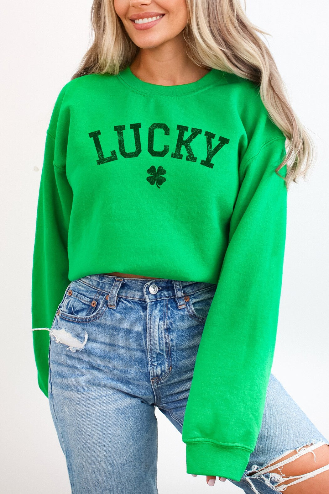 Lucky Shamrock St Patricks Day Sweatshirt