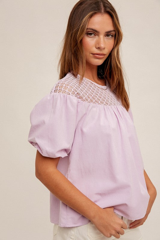 Lana Lavender Blouse