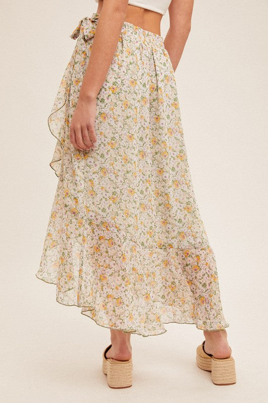 Ditsy Floral Chiffon Skirt!