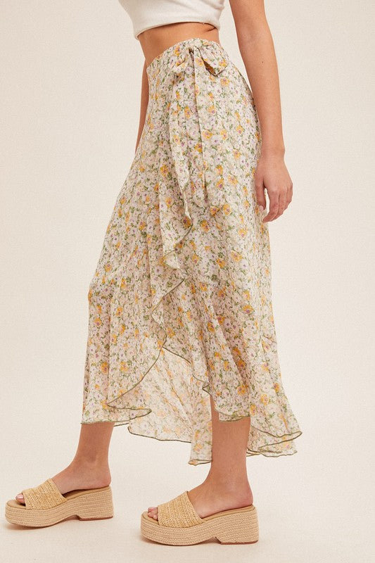 Ditsy Floral Chiffon Skirt!