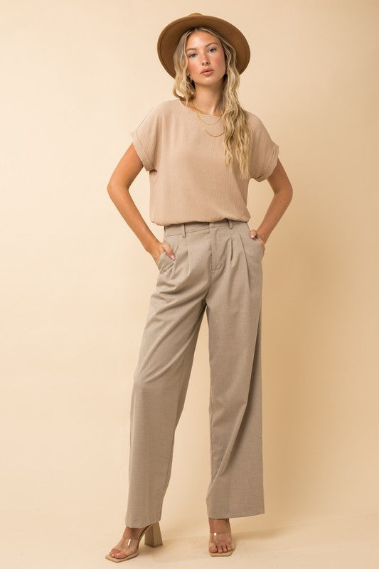 Short Sleeve Roll Up Blouse