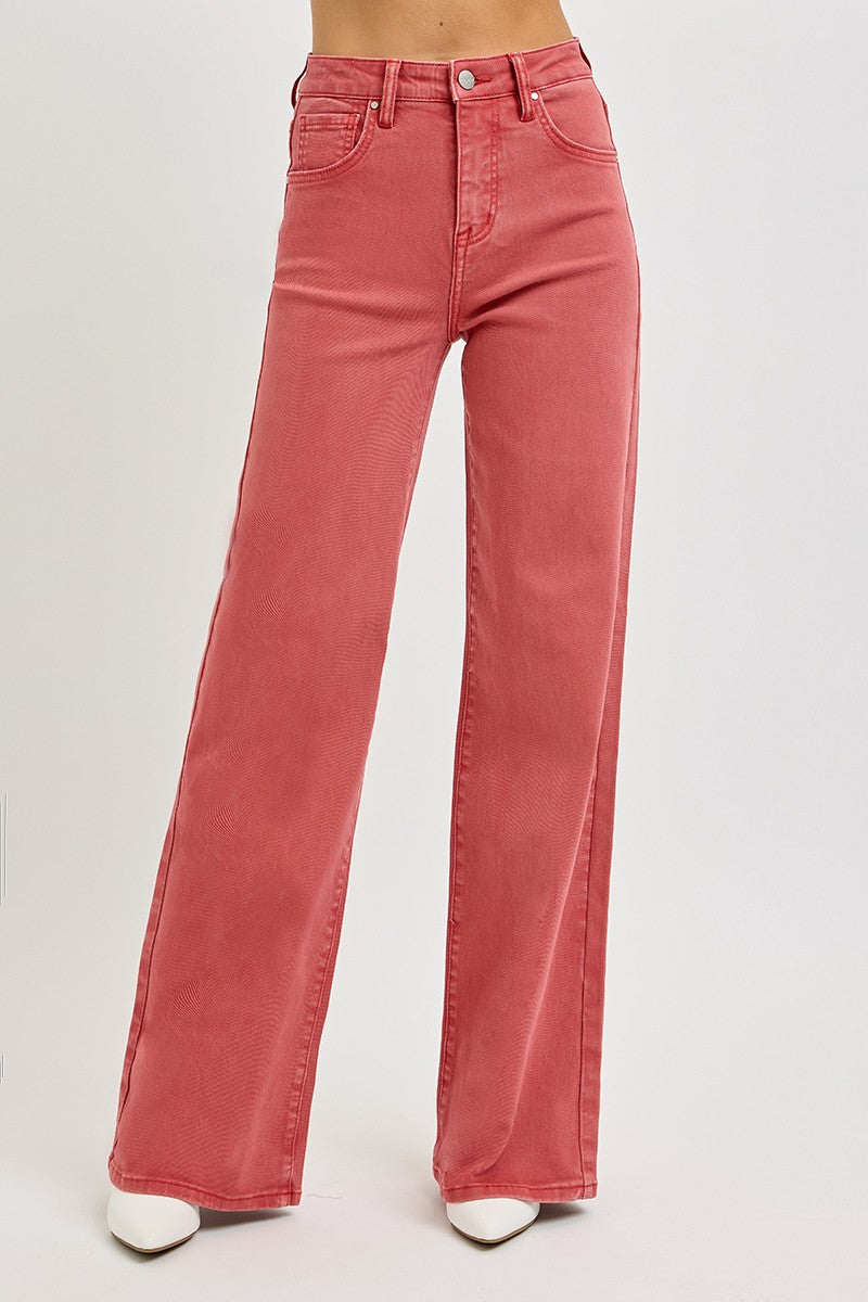 Tummy Control High Rise Wide Pants