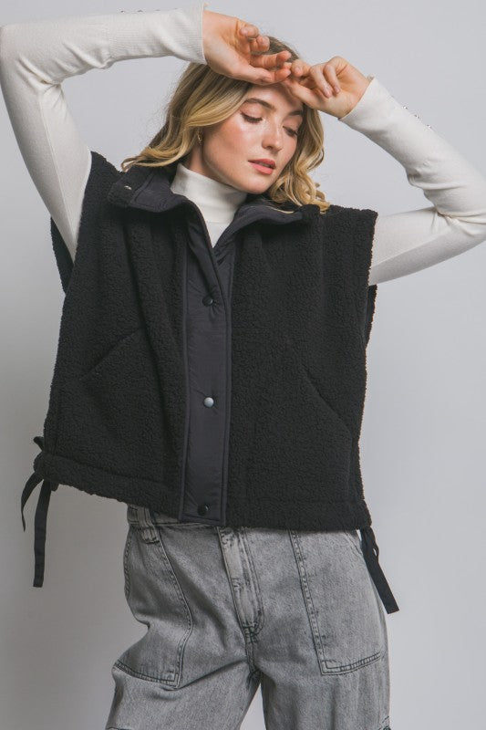 Teddy Sherpa Oversized Vest