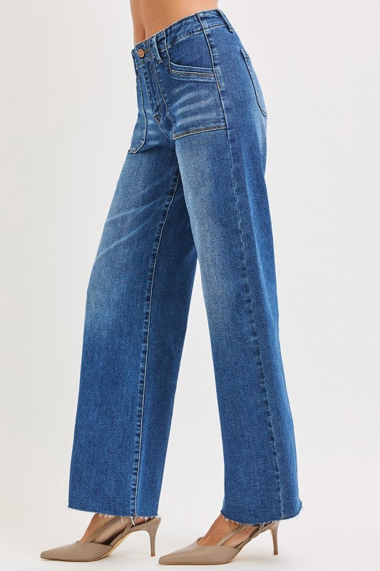 Slouchy Wide Leg With Front Patch Pocket