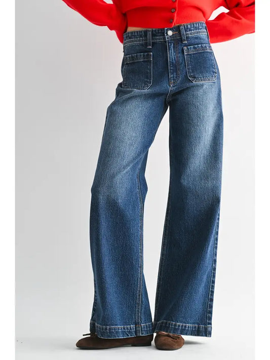 Dk - Micro Patch Pocket Wide Leg