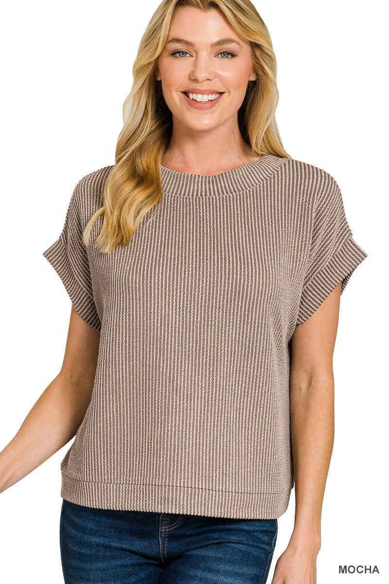 Everyday Basic Ribbed Tee!