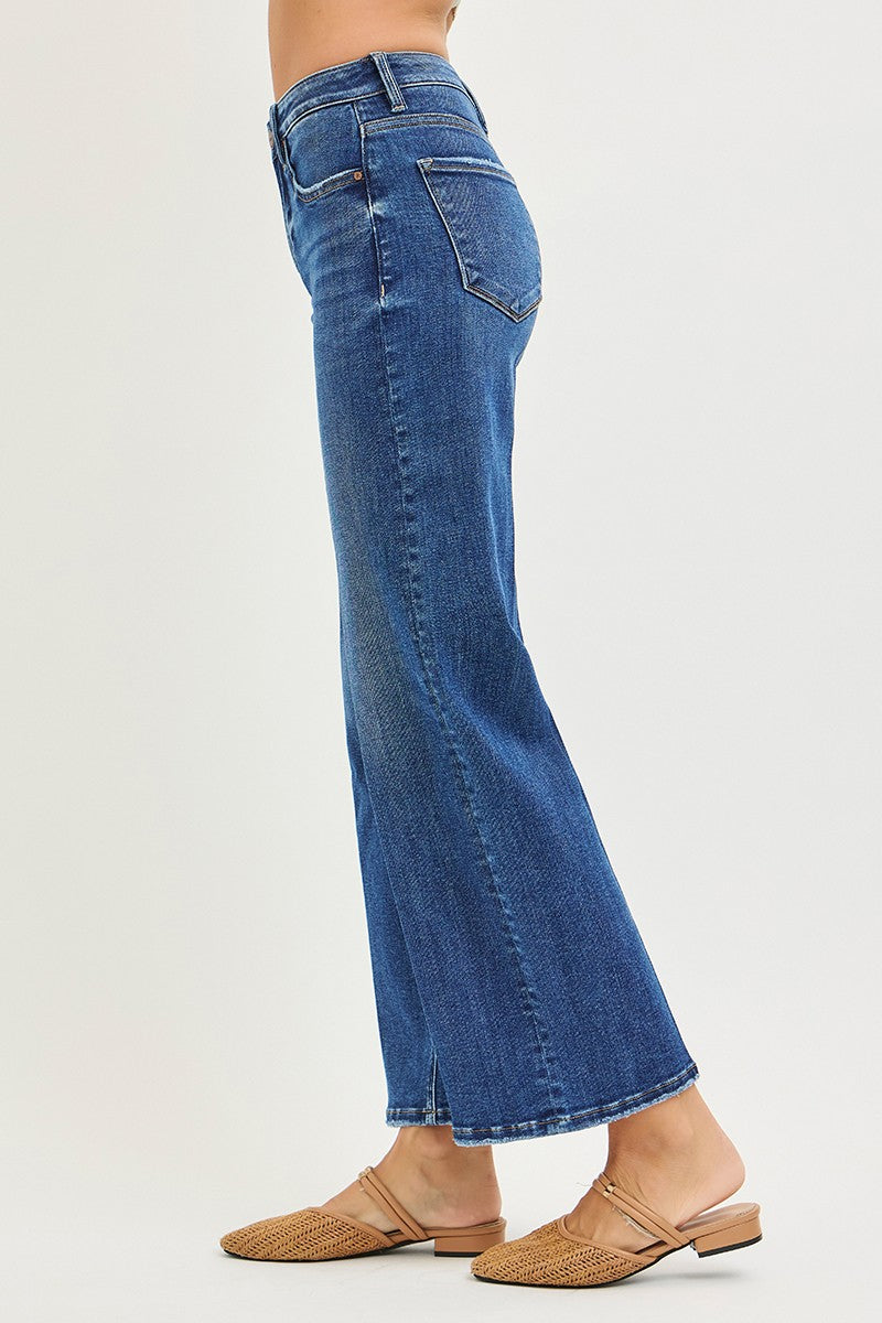 Tummy Control High Ri Ankle Straight Crease Line