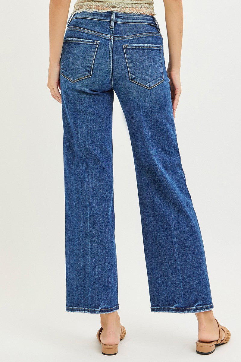 Tummy Control High Ri Ankle Straight Crease Line