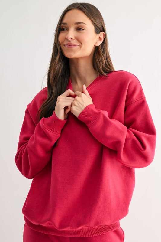Oversized Fleece Sweatshirt