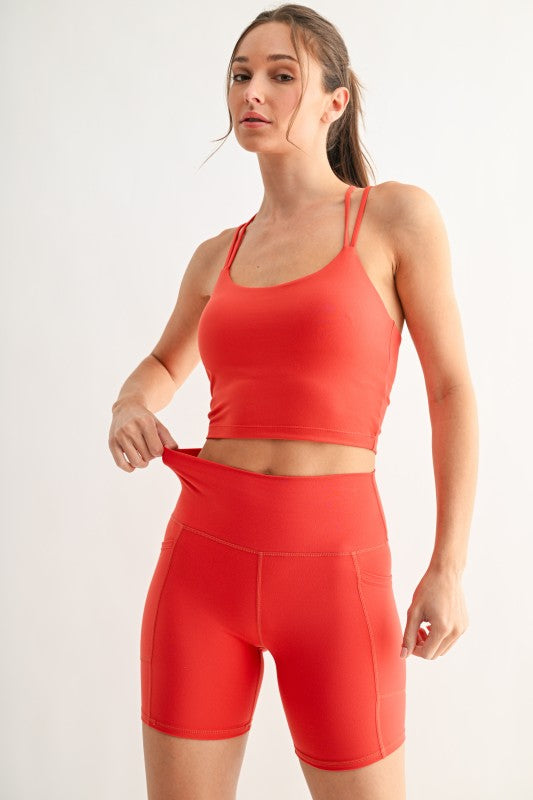 Venice Cloud Light Criss-cross Sports Bra