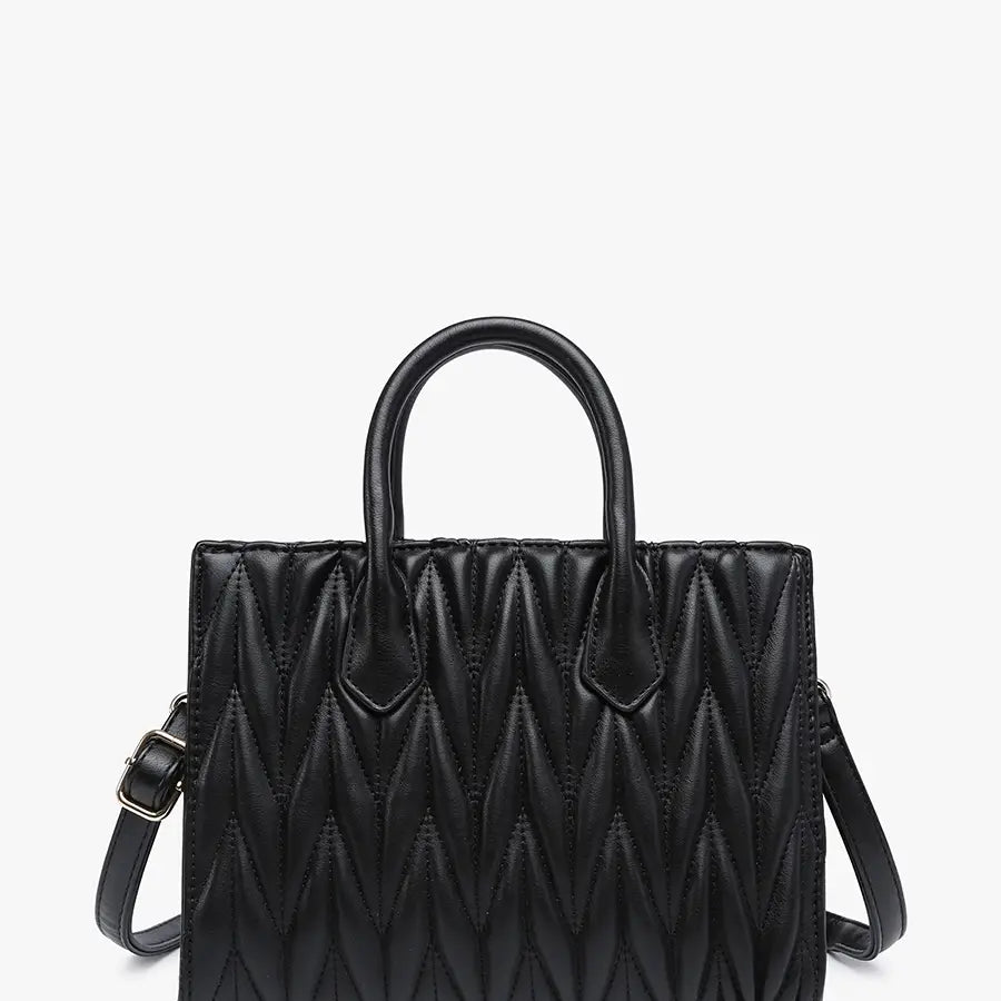 Arbor Herringbone Satchel w/ Dual Handles