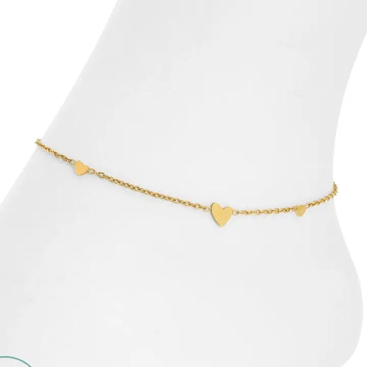 Sweetly Delicate Heart Anklet