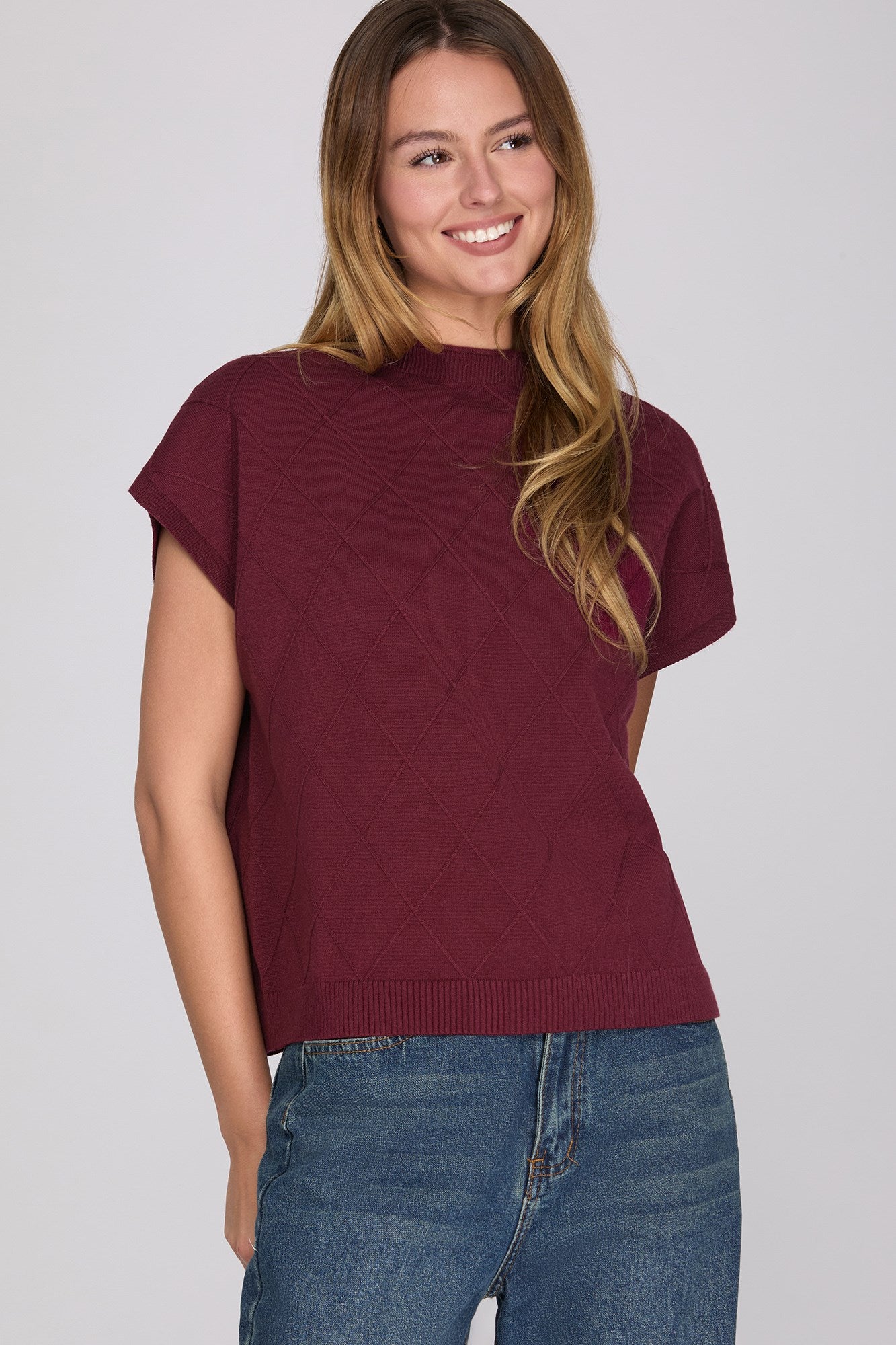 The Aspen Diamond Sweater Tee