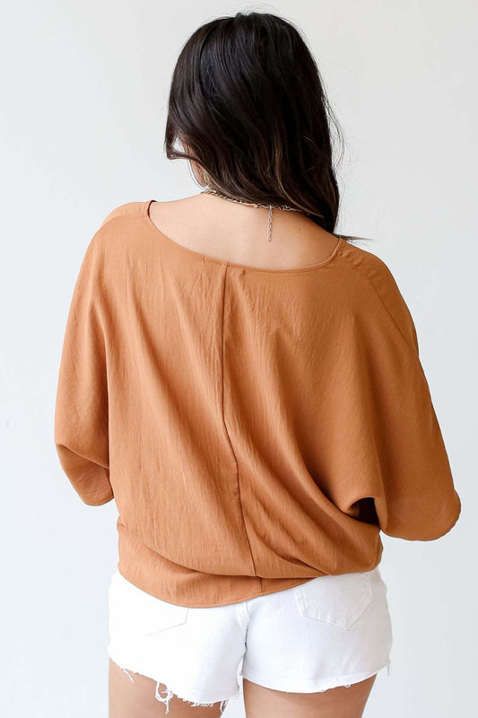 Pre-Order V-Neck Half Sleeve Blouse