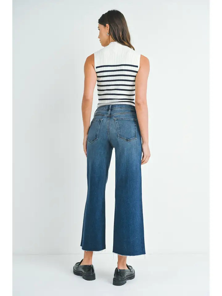 BP460J - Dk - Scissor Cut Wide Leg