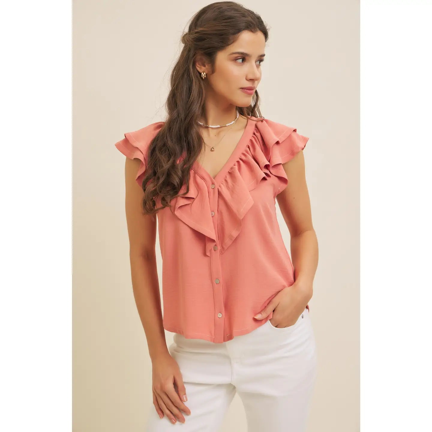 The Blush Cascade Top