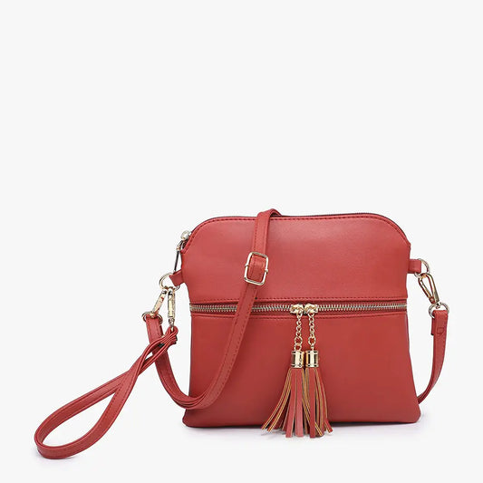 Tara Double Zip Crossbody Bag/Wristlet