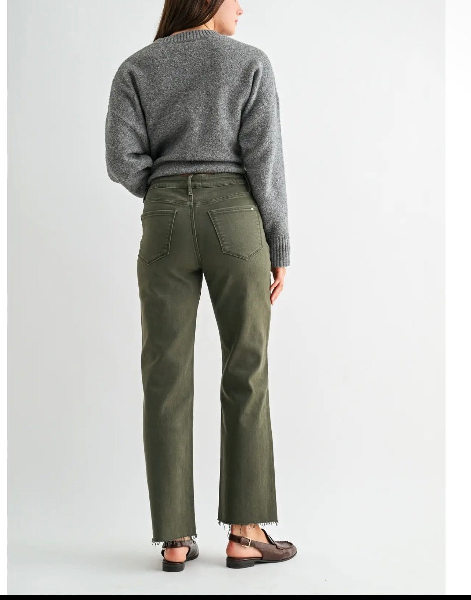 High rise ankle straight