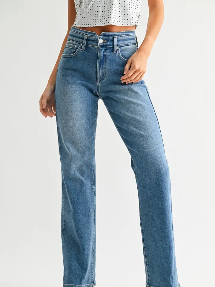 Md - Waistband Detail Wide Leg