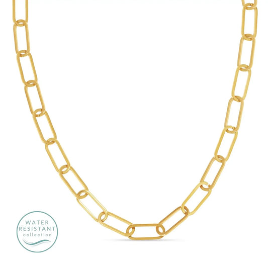 Paperclip Necklace, Water Resistant