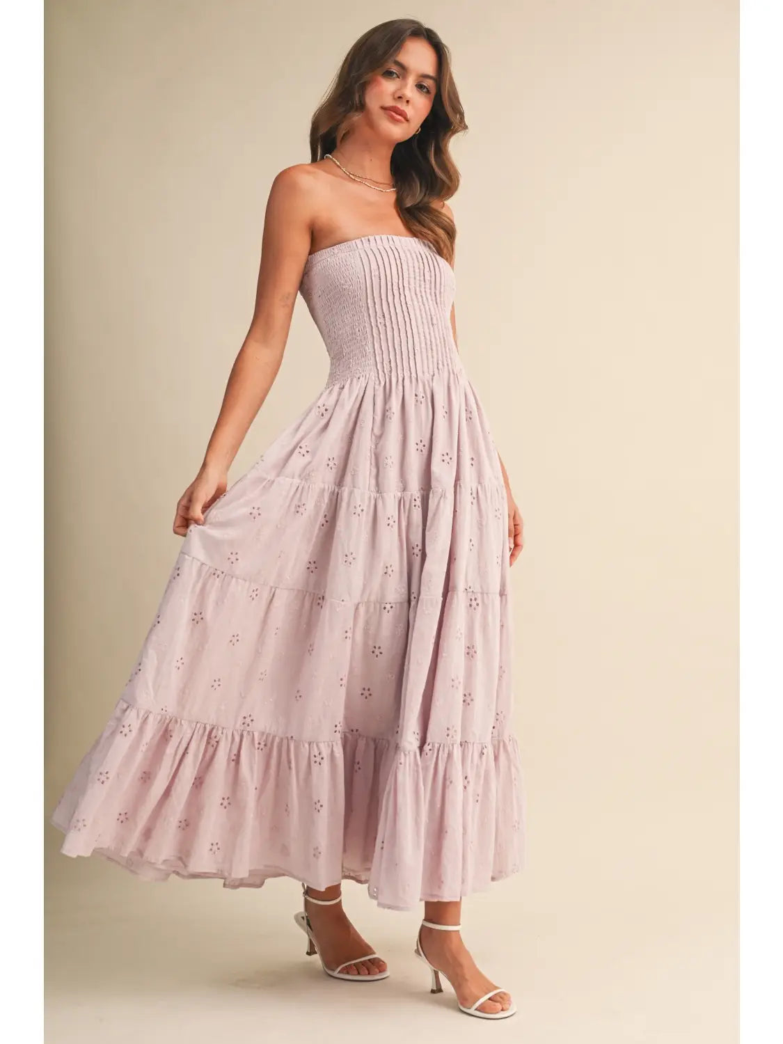 Detail Layered Midi Dress