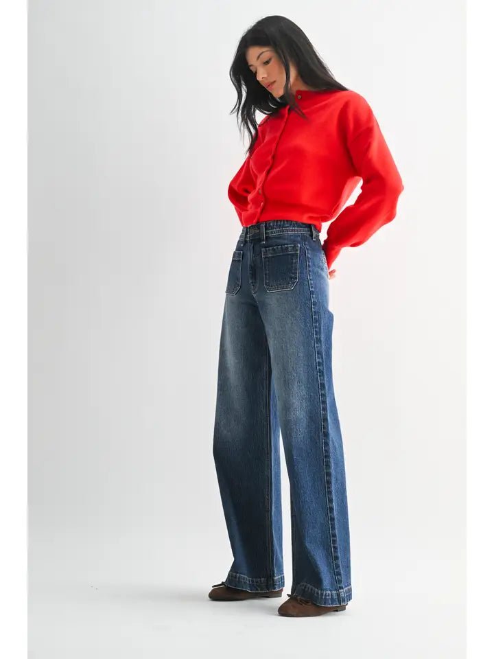 Dk - Micro Patch Pocket Wide Leg