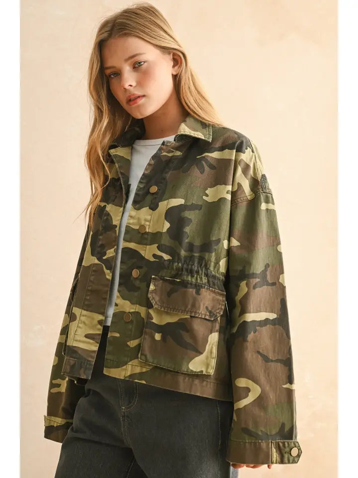 Camouflage Printed Jacket