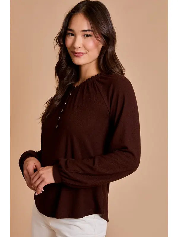 The Cocoa Cloud Blouse