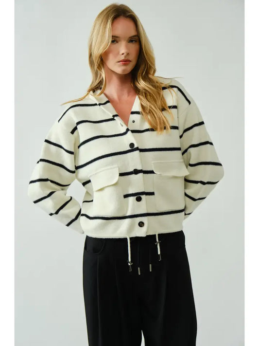 Cozy Soft Hooded Sweater Cardigan