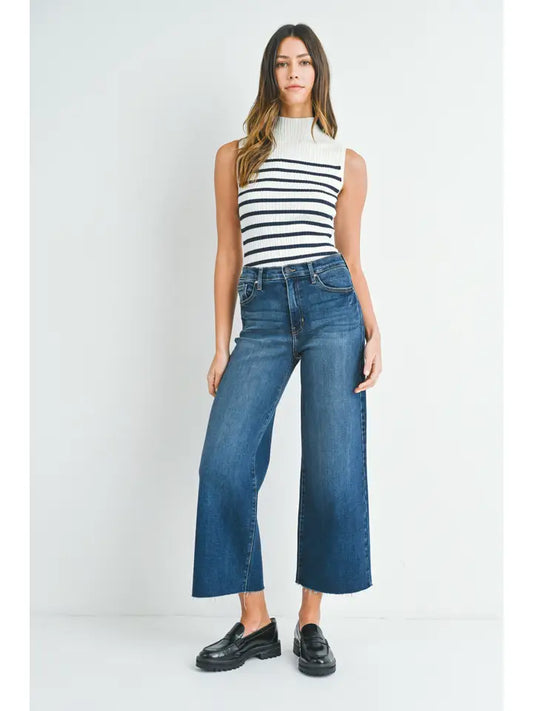 BP460J - Dk - Scissor Cut Wide Leg