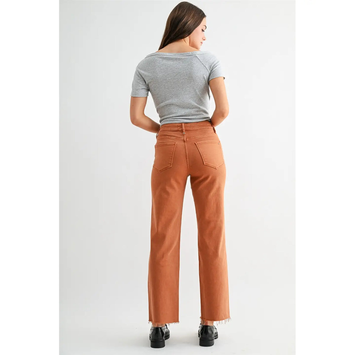 High Rise Straight Ankle - Tummy Tuck