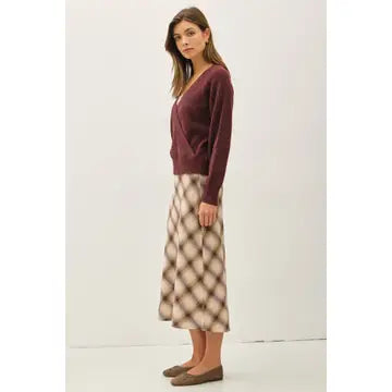 Soft Ribbed Wrap Sweater