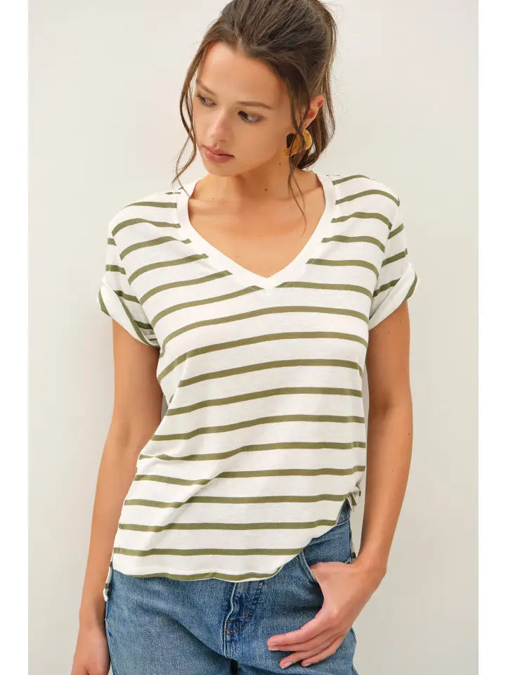 The Weekend Coast Stripe Tee