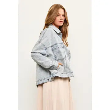Distressed Denim Jacket