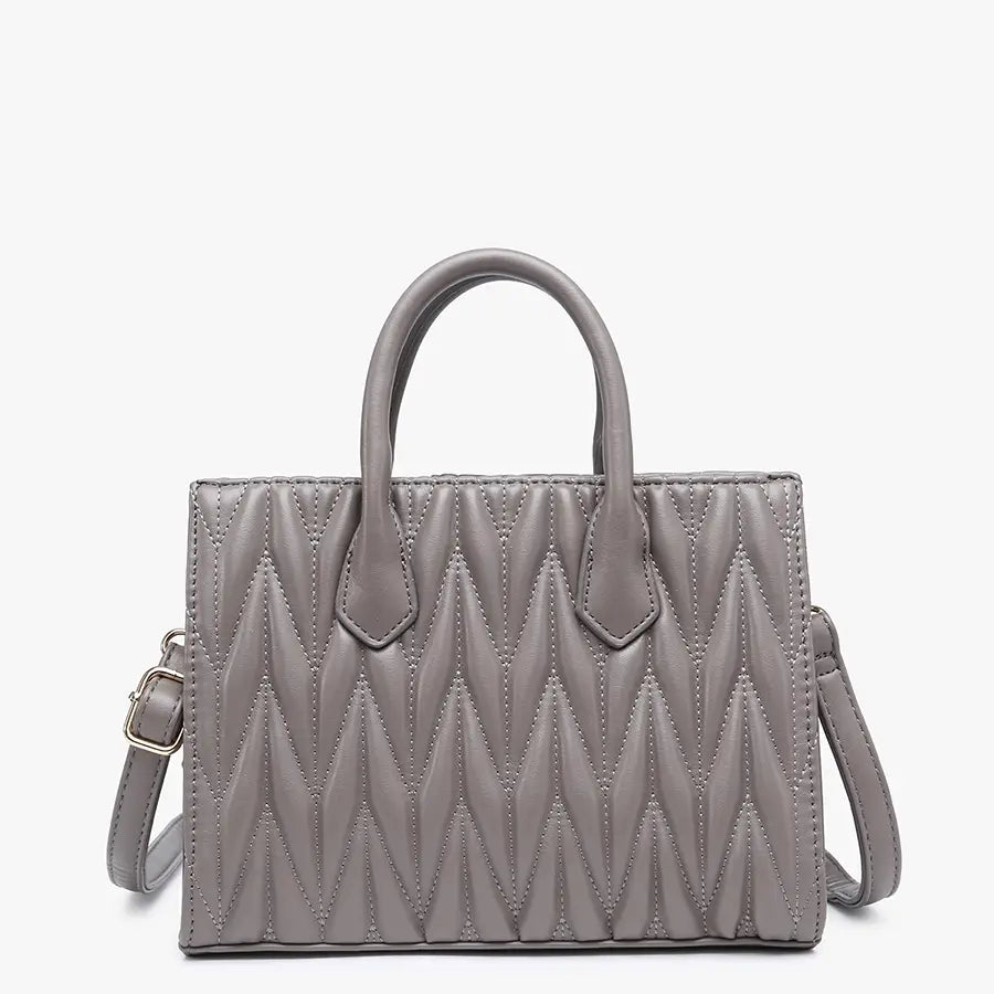Arbor Herringbone Satchel w/ Dual Handles