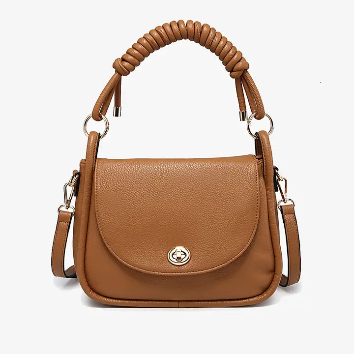 Effie Messenger Satchel Bag – Knotted Handle