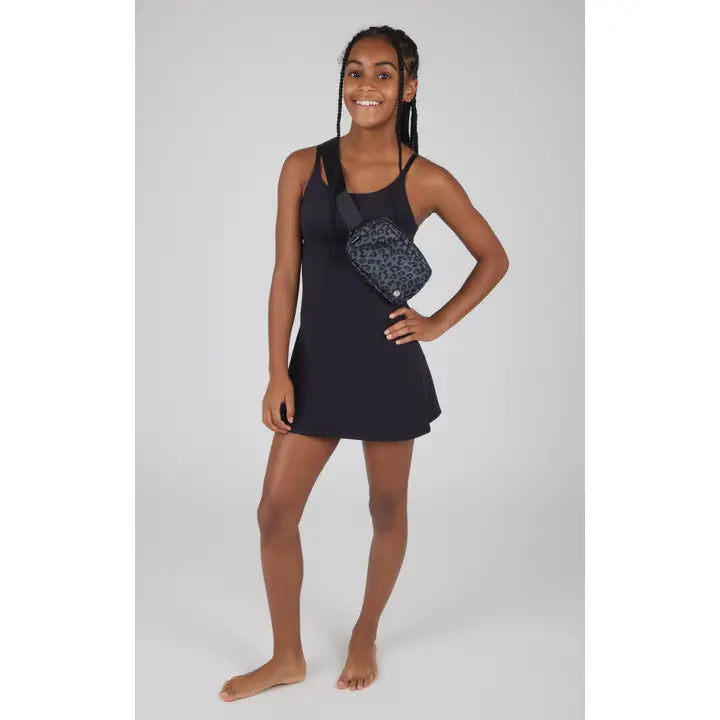 Girls Lux Tennis Dress with Inner Bra and Fanny Bag - Set