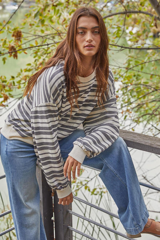 Zoe Stripe Pullover