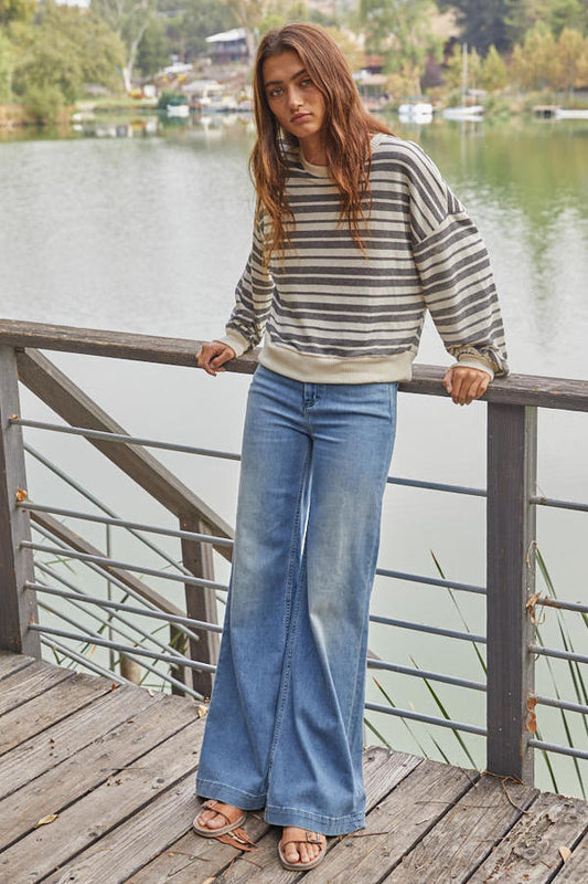 Zoe Stripe Pullover