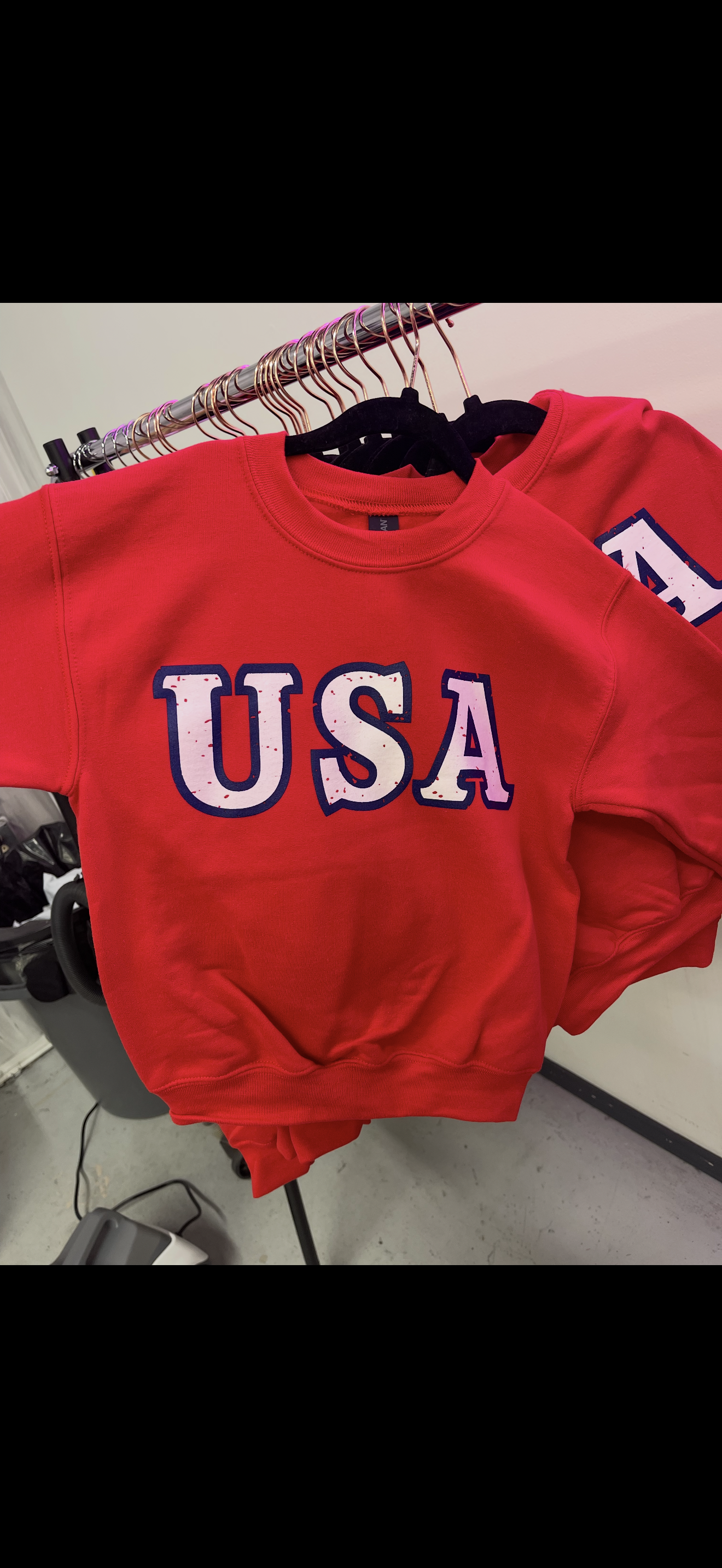 Youth USA Crewneck Sweatshirts