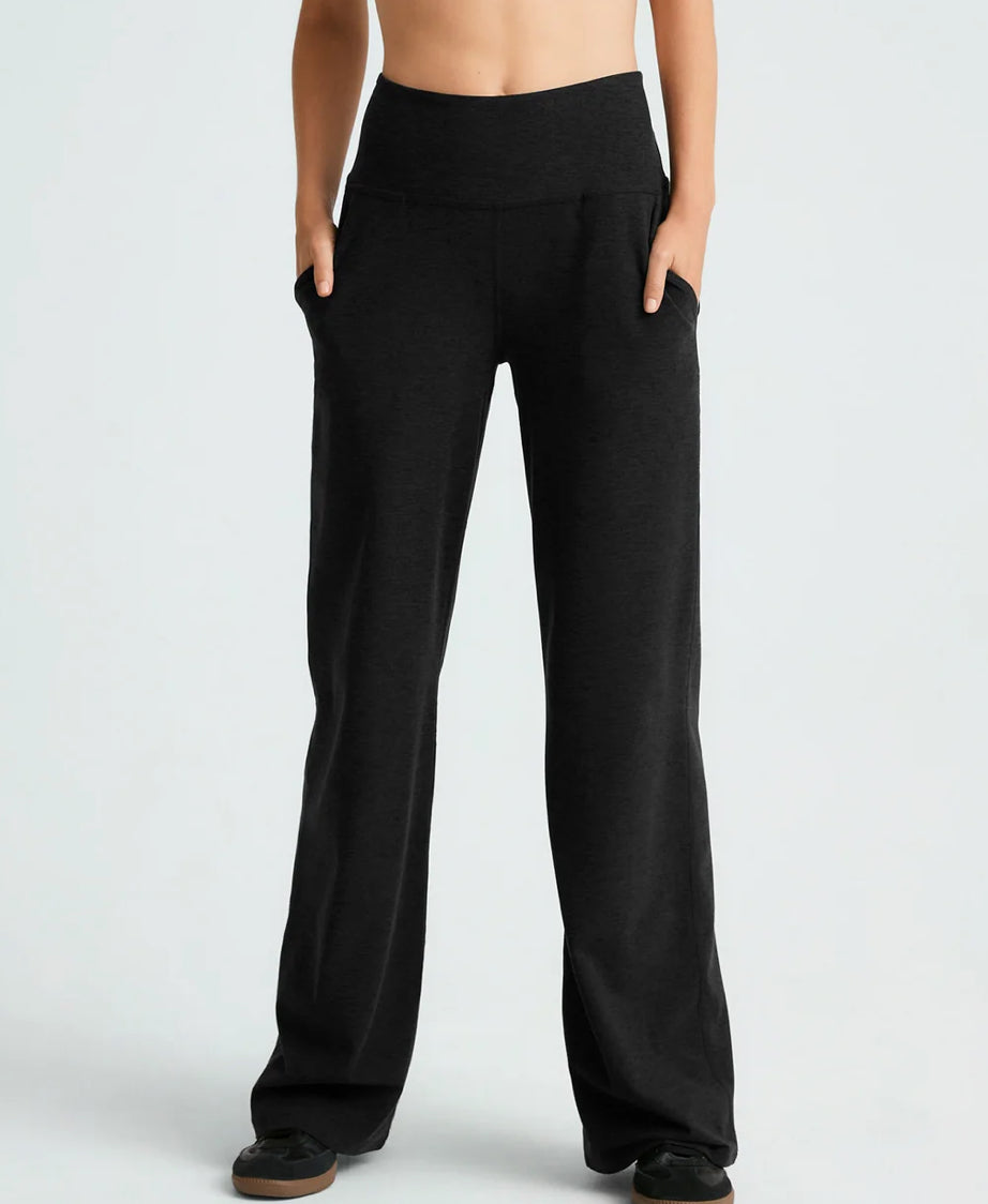 SPACEDYE LAID BACK WIDE LEG PANT
