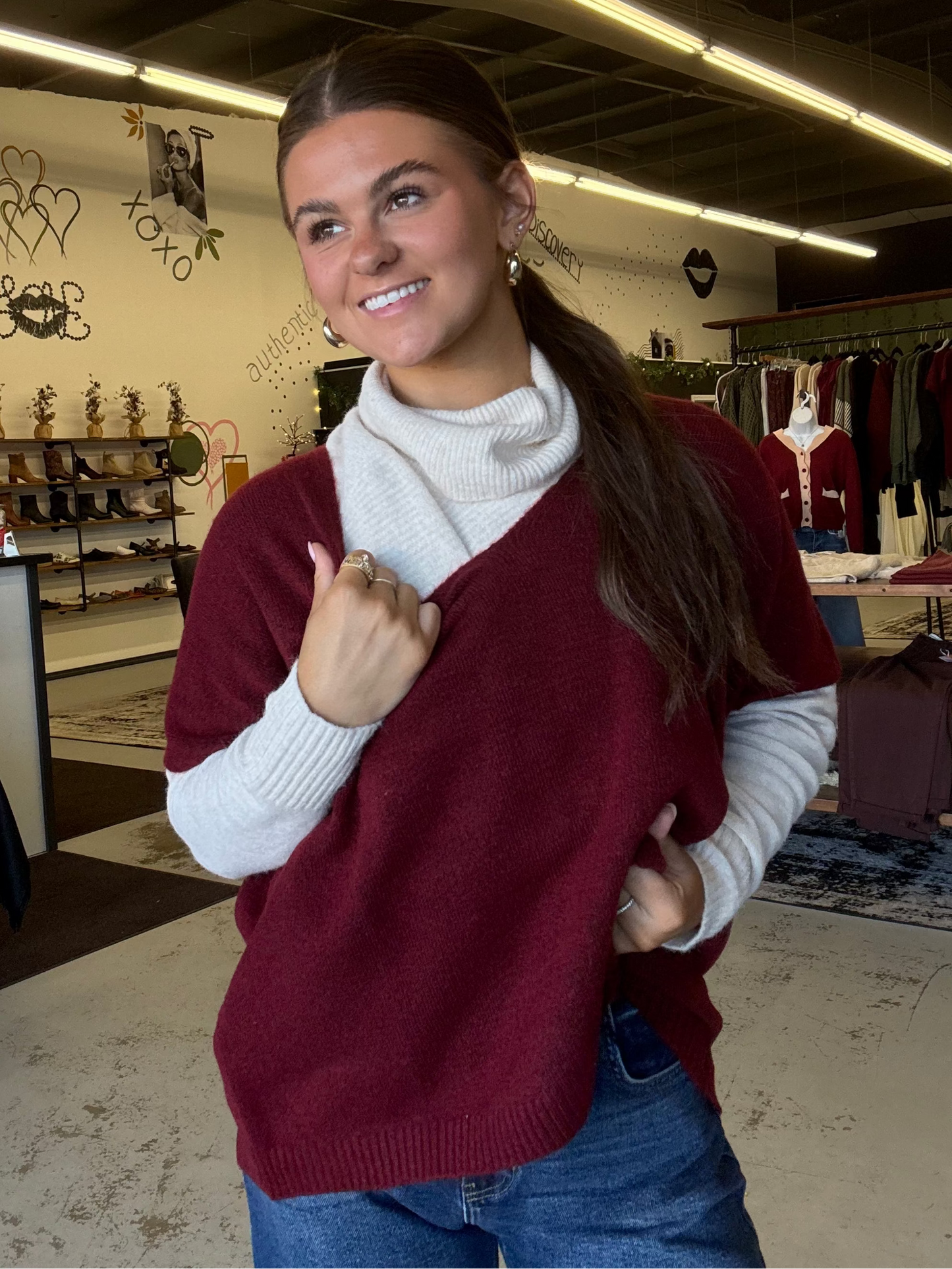 The Rowan V-Neck Sweater