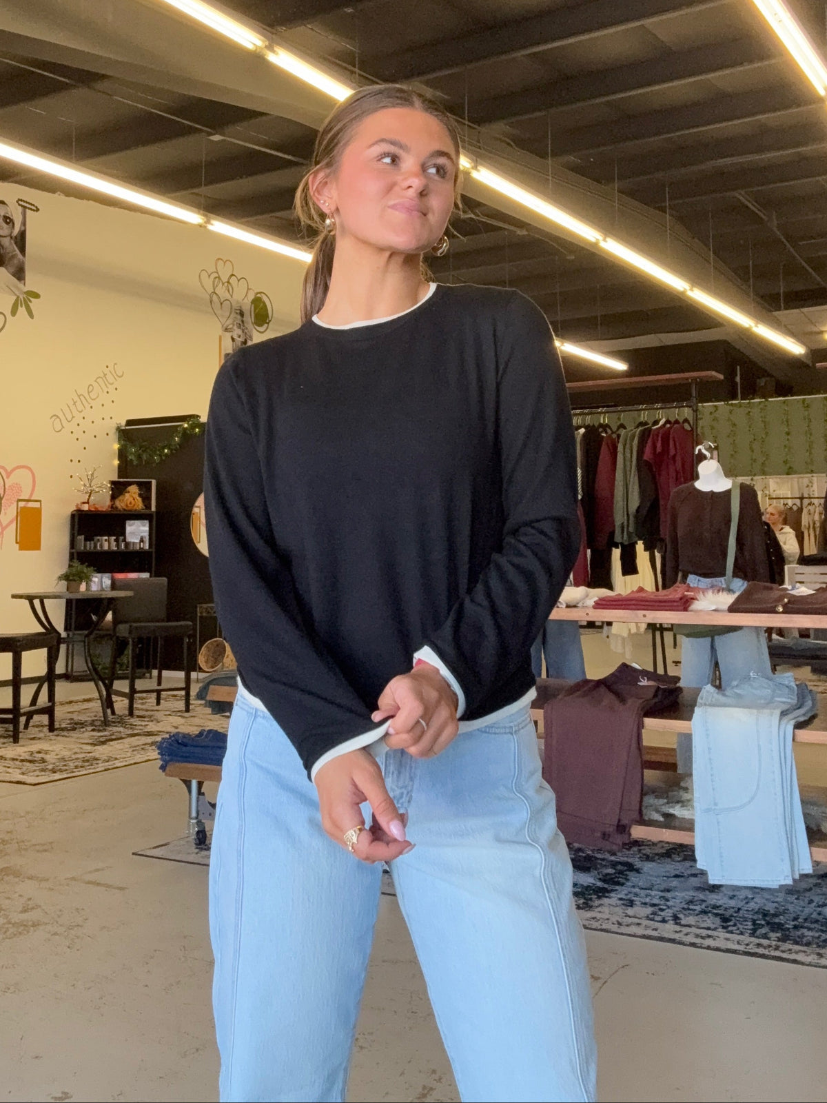 The Hadley Contrast Sweater