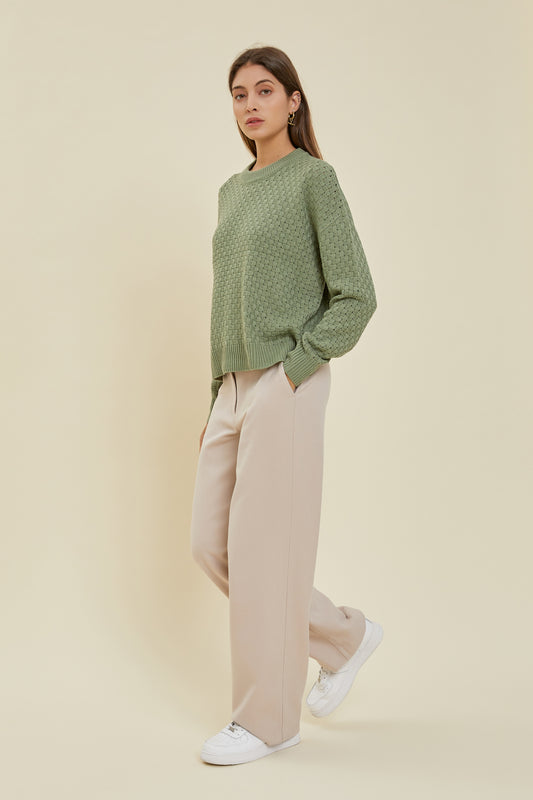 Weave Detail Sweater
