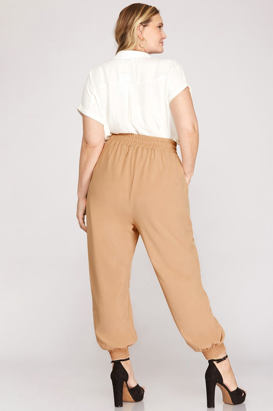 Curvy Style Jogger Pants