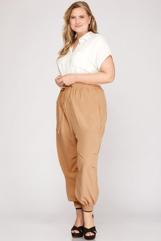Curvy Style Jogger Pants